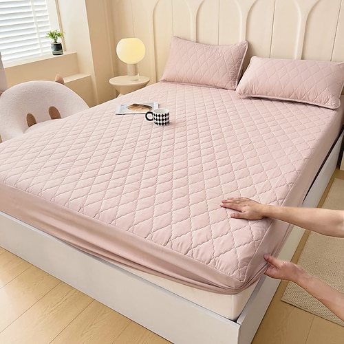 wasserdichter, gesteppter Matratzenschoner mit Urinschutz, rutschfest, vollständige Abdeckung, Sealy Matratzenschoner-Bettbezug Image