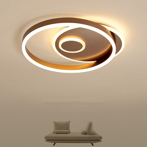 45 / 55cm LED Deckenleuchte runde quadratische Kreis moderne nordische Gold Luxus Schlafzimmer Licht LED einfache Deckenleuchte 2020 neue Mode Kunst Master Schlafzimmer Arbeitslampe Image