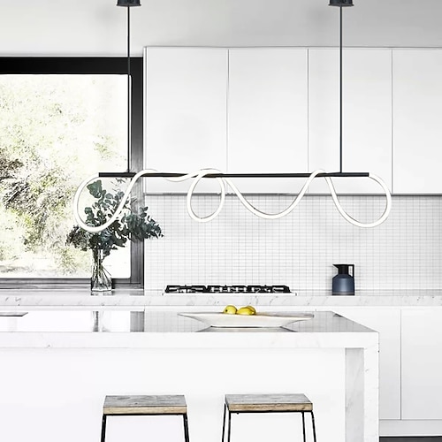 led pendelleuchte notiz stil nordisches design modern einfach amerikanisch licht luxus bar beleuchtung kreatives netz rot lang wohnzimmer restaurant lampen Image