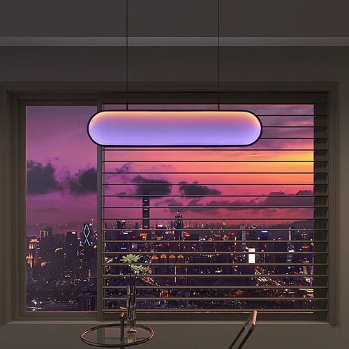led pendelleuchte liner design rgb pendelleuchte befestigung für kücheninsel esszimmer Image