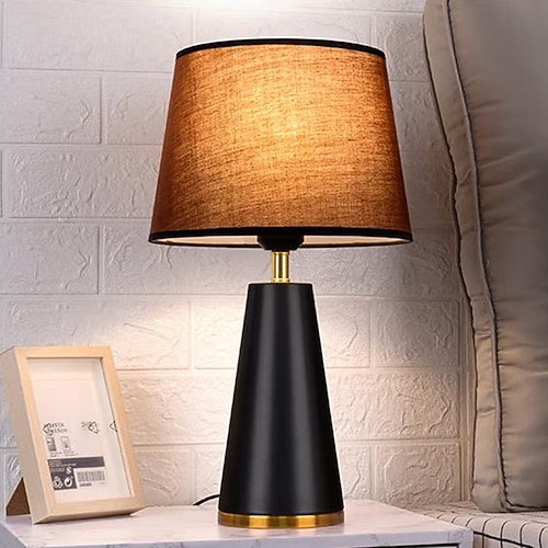 Moderne Luxus-Tischlampe mit Nachtlicht 16,9 Zoll hoch Alabasterglas Messing Metall weißer Stoff Trommelschirm Dekor für Wohnzimmer Schlafzimmer Zuhause Nachttisch Zuhause Image