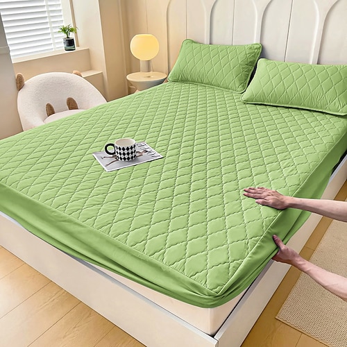 wasserdichter, gesteppter Matratzenschoner mit Urinschutz, rutschfest, vollständige Abdeckung, Sealy Matratzenschoner-Bettbezug Image