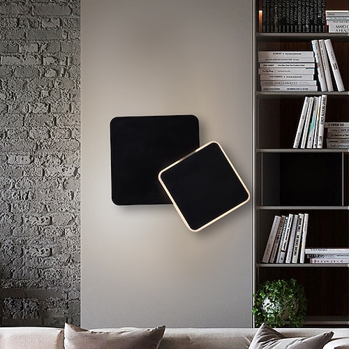 Lightinthebox LED-Wandleuchte für den Innenbereich, drehbar, 300 runde quadratische Wandleuchte, lang, Heimdekoration, Beleuchtungskörper, Wandbeleuchtung für den Innenbereich, für Wohnzimmer, Image