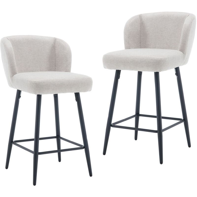Sgabelli Bar, Set Di 2 Sgabelli Da Bar Moderni Sgabelli Cucina In Tseeuto Sintetica Sgabelli Alti Con Gambe In Metallo Per Cucina Bancone,wahson, Farina D'Avena