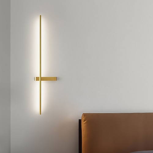 LED-Innenwandleuchten im nordischen Stil Wohnzimmer Geschäfte / Cafés Kupferwandleuchte 220-240 V Image