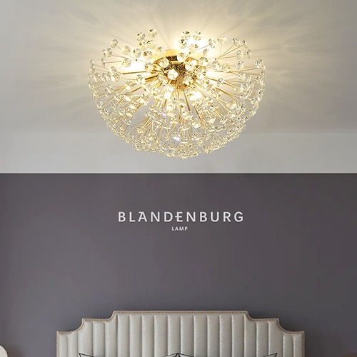 LED-Deckenleuchten, Sputnik-Design, 29,9 cm, Kronleuchter, Pendelleuchte, Metall, Glas, moderner Stil, Wohnzimmer, Schlafzimmer, Esszimmer, 110–240 V Image