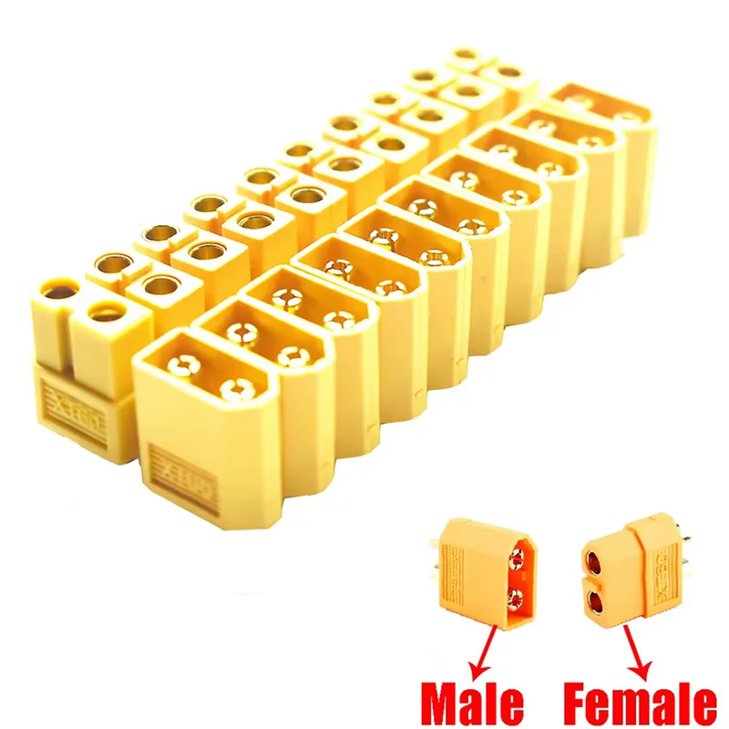 10PCS XT90 XT-90 XT60 XT-60 XT30 XT-30 T Stecker Männlich Weiblich Kugel Anschlüsse Stecker Für RC Lipo Batterie Quadcopter Image