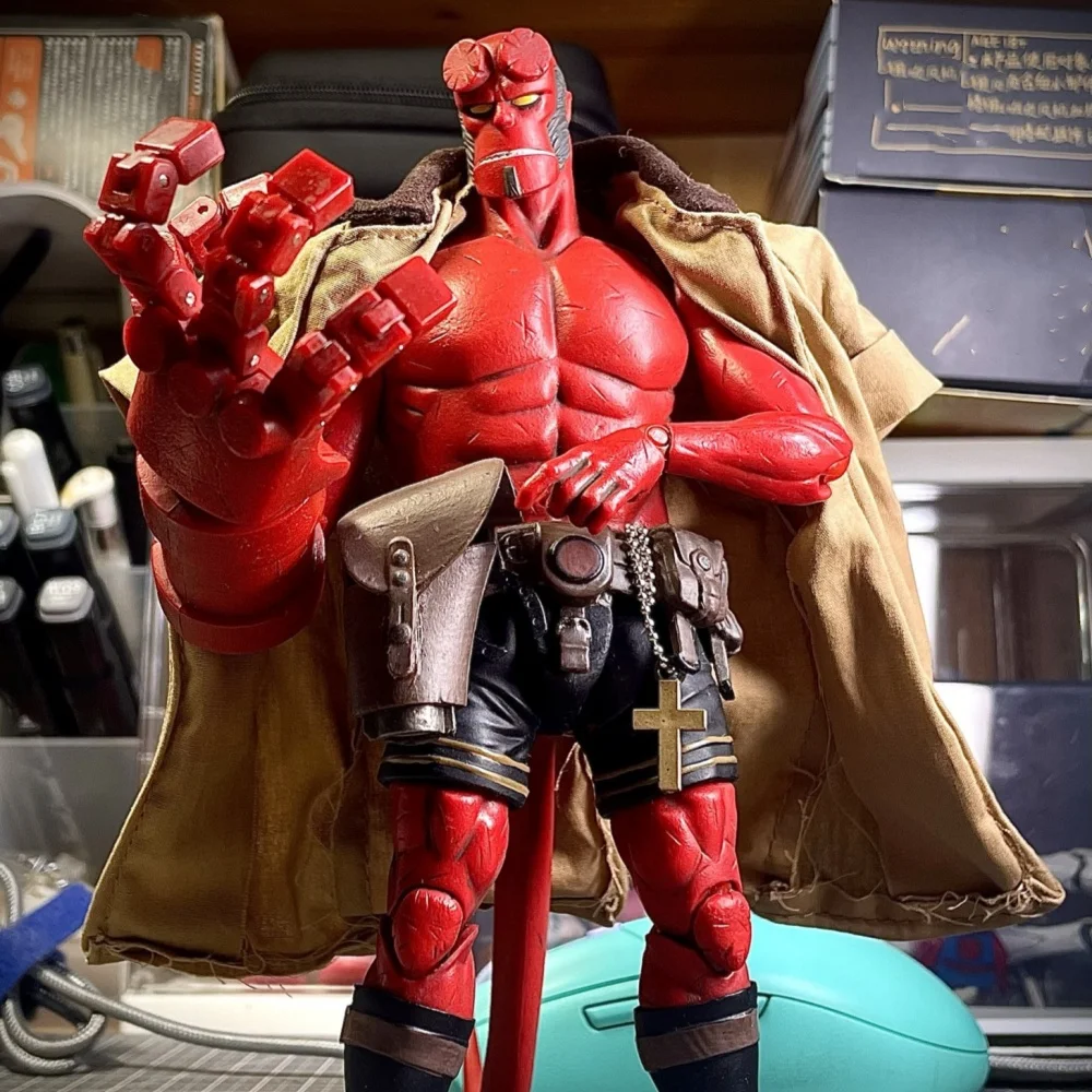 【Nur Mantel】 Männlicher Krieger im Maßstab 1:12, handgefertigt, klassischer Filmmantel, Umhang, hübsche Passform, 6-Zoll-Actionfigur, Modellspielzeug für DIY-Puppe Image
