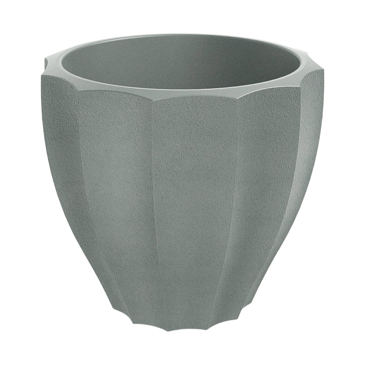 WellHome - Blumentopf aus Rotationsgeformtes Polyethylen 91L Ø80x72cm in farbe Grau - Rona Round Image