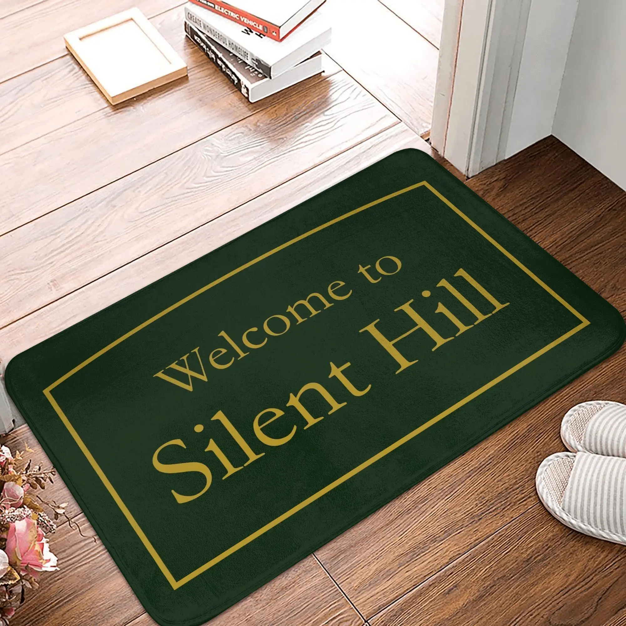 Welcome To Silent Hill Doormat Non-Slip Kitchen Bathroom Mat Bedroom Balcony Floor Door Entrance Carpet Rug