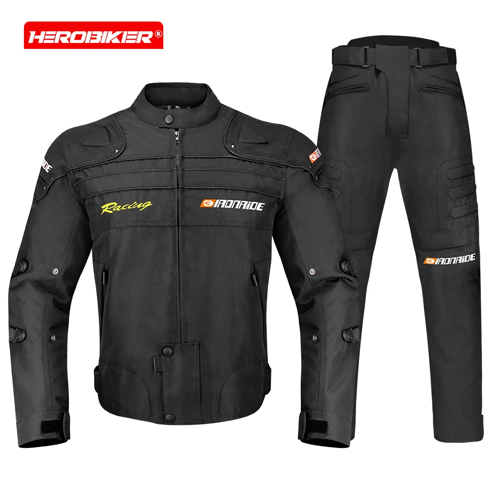 Veste de moto pour homme, nouvelle veste de course tout-terrain, veste de protection pour la moto, pantalon de moto, équipement de moto universel toutes saisons