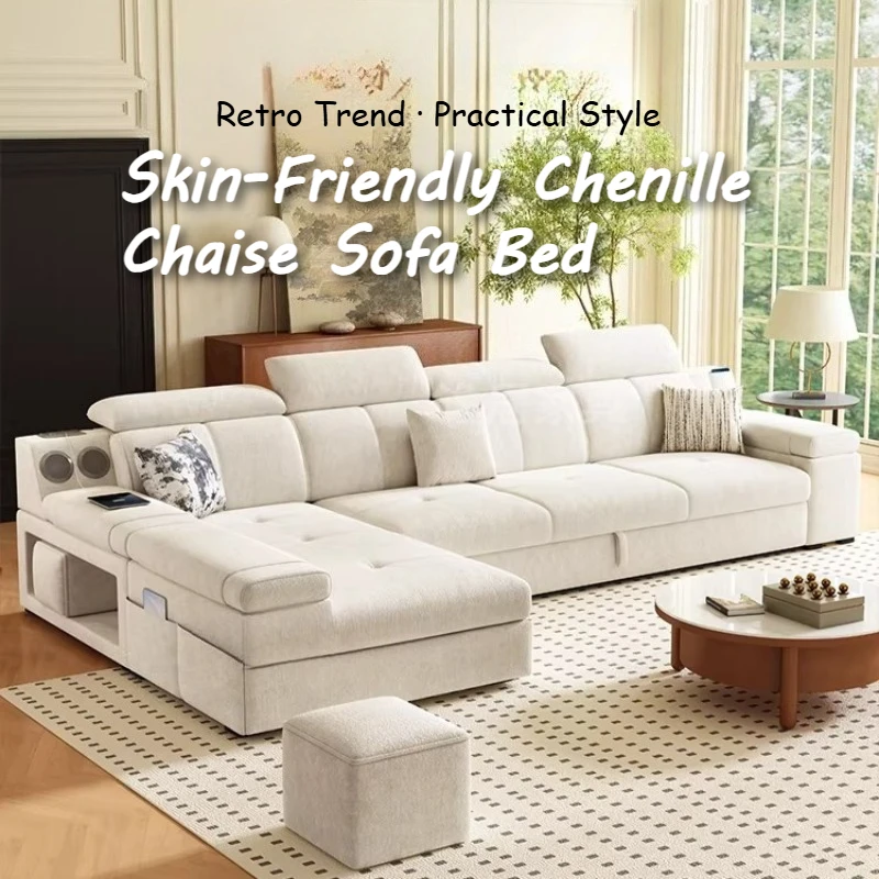 Geradliniges Sofa Ausziehbar Klappbar Elektrisches Schlafsofa mit Schlaffunktion Hotel-Couch Wohnzimmermöbel Image