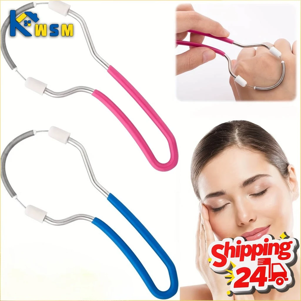 1–40 Stück Gesichtshaarentferner, manueller Haarentferner, federbelasteter Gesichtshaarentferner, Haarentfernungswerkzeug mit Griff Image