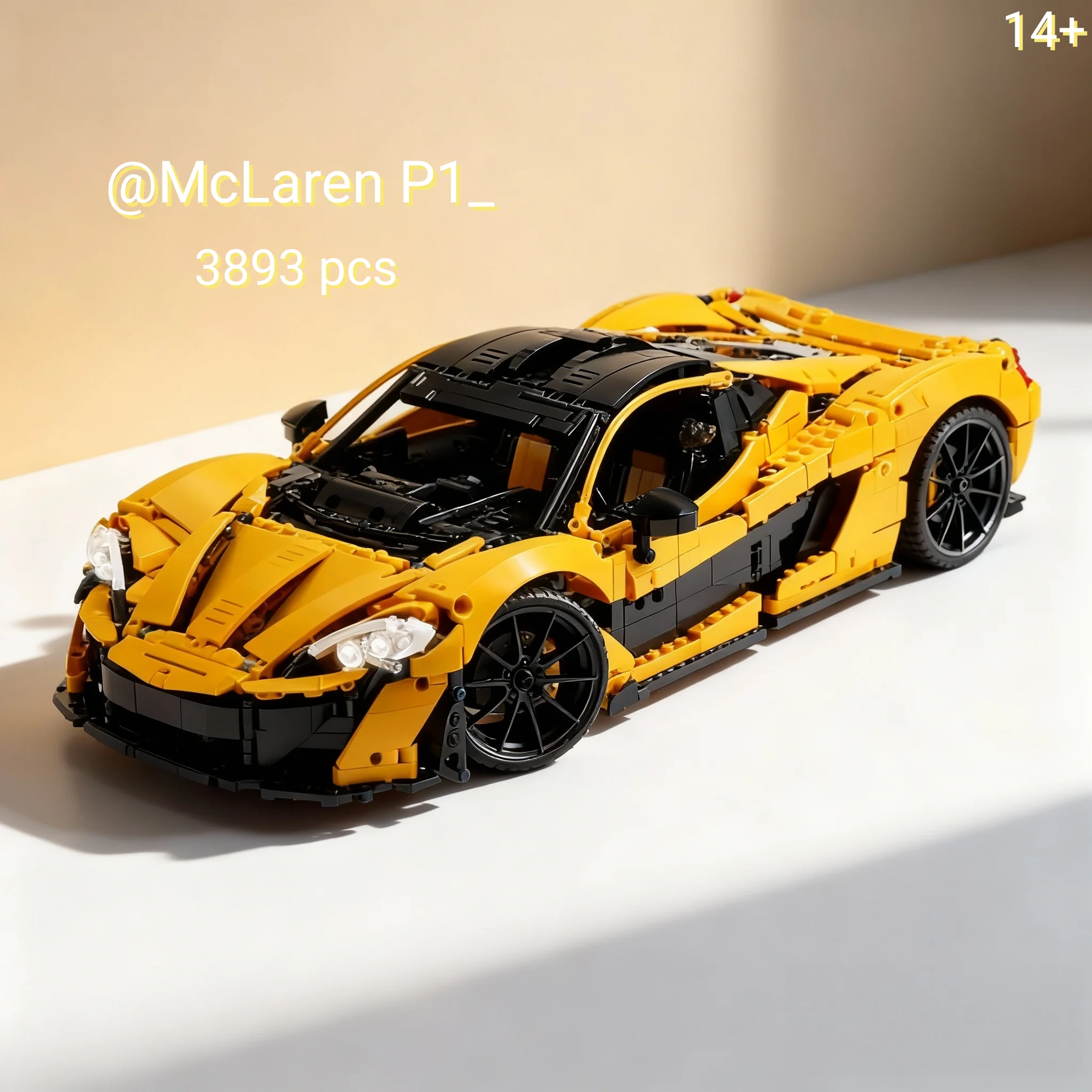 3893 Teile MOC-42172 Technischer Super-Rennwagen Baukasten Modell Sportwagen P1 Bausatz für Kinder Geburtstagsgeschenke Image