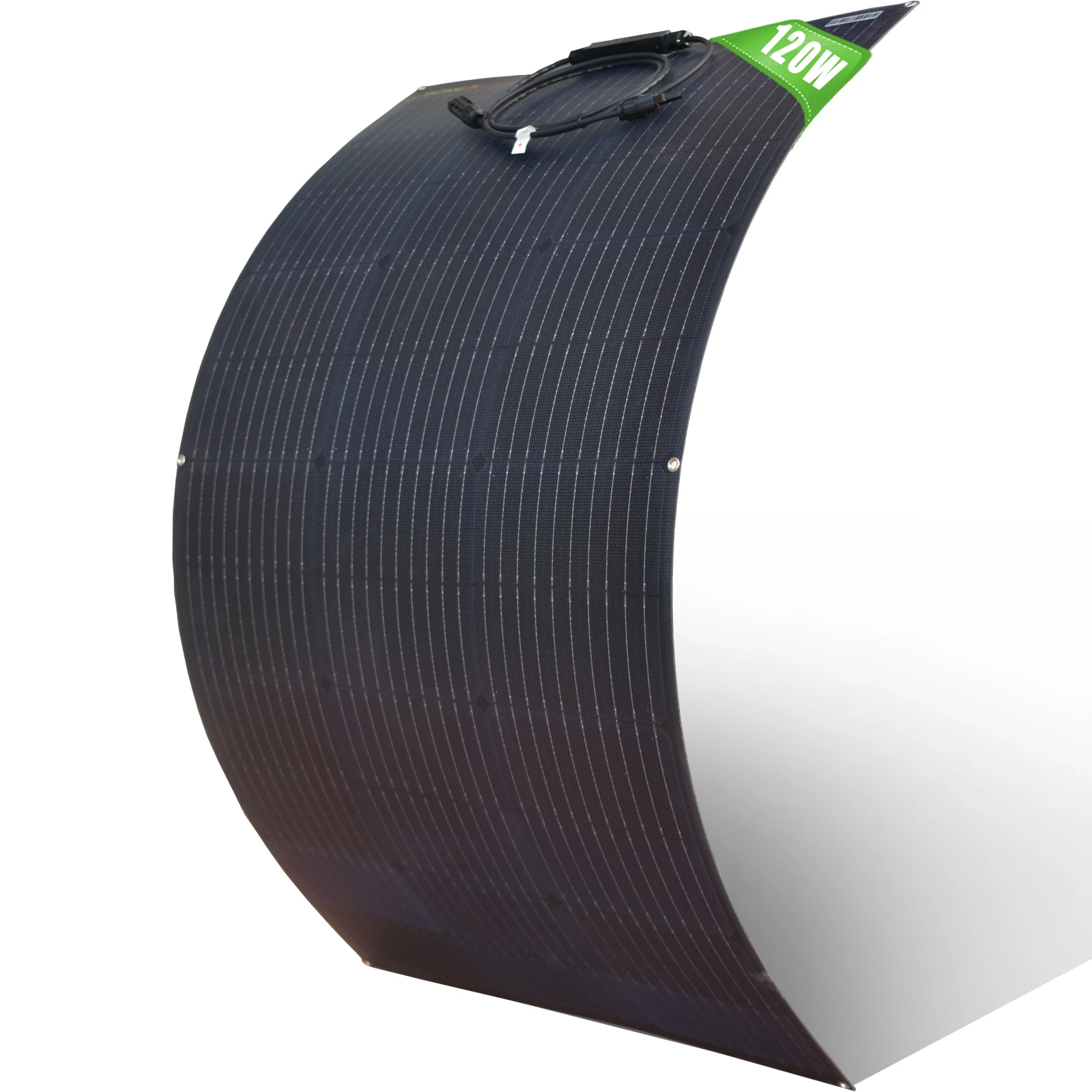 120W ETFE Flexible Solarmodule Monokristalline Solarzelle 12V Batterieladegerät für Auto, Schuppen, Dach, Boot, Balkon Image