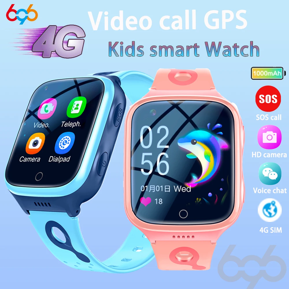 2025 neue 4G Kinder Smart Uhr Kamera SOS Wasserdichte GPS WIFI Video Anruf Monitor Tracker Standort LBS Smartwatch kinder Uhren