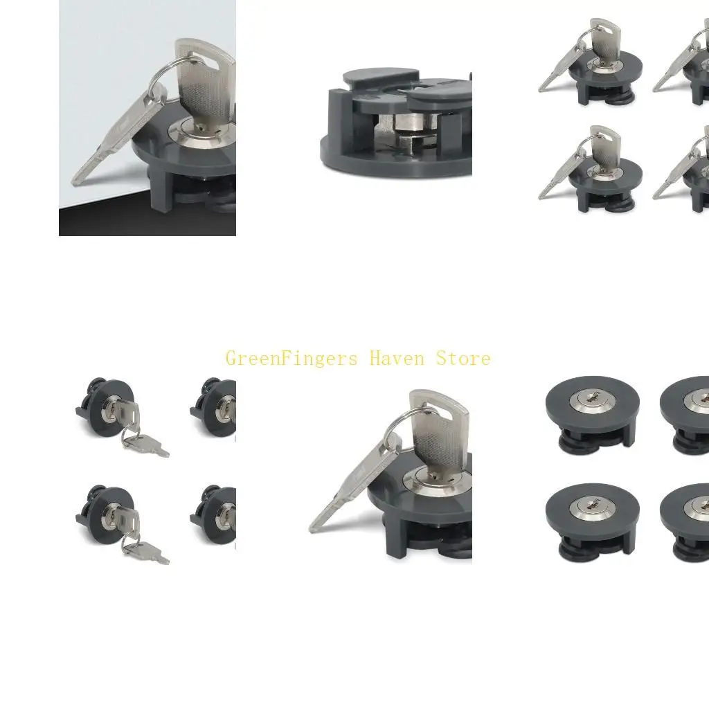 F68D 4 Teile/satz Sicherheit Steckdose Schloss für Ihre Elektrische Geräte Hohe Sicherheit Schloss Image