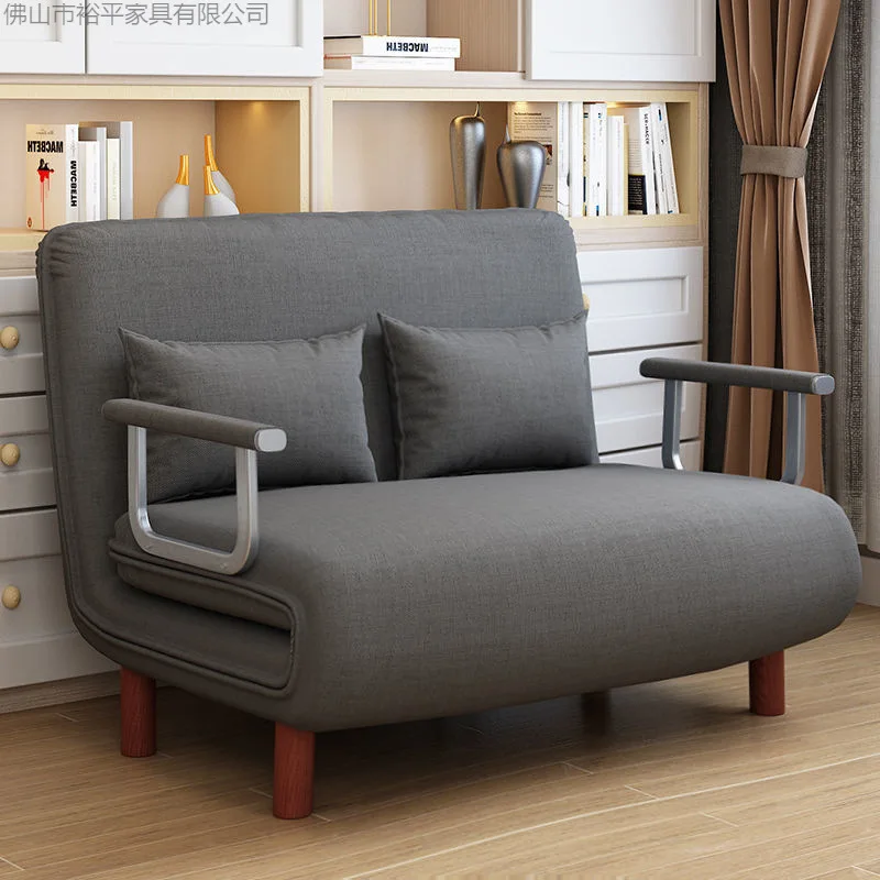 Klappbares Schlafsofa, multifunktional, für Wohnzimmer, Mittagspause, platzsparend, Einzelbett, Internet-Trend. Image
