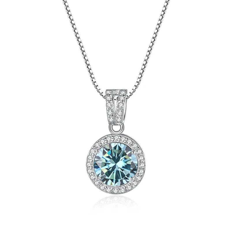 Bijox Geschichte Moissan ite Diamant Anhänger Halsketten für Frauen 925 Sterling Silber Luxus kette Trend Eis Bling Hochzeits schmuck Image