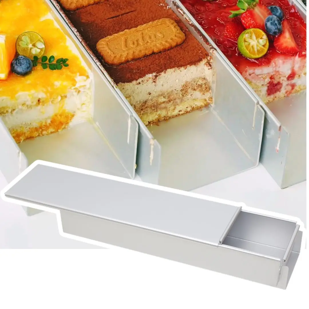 Tiramisu Pan Aluminium Rechteck Kuchen Form Tiramisu Box Käsekuchen Backblech Backform Gericht Ofen Tablett Backform Tiramisu Pan Image