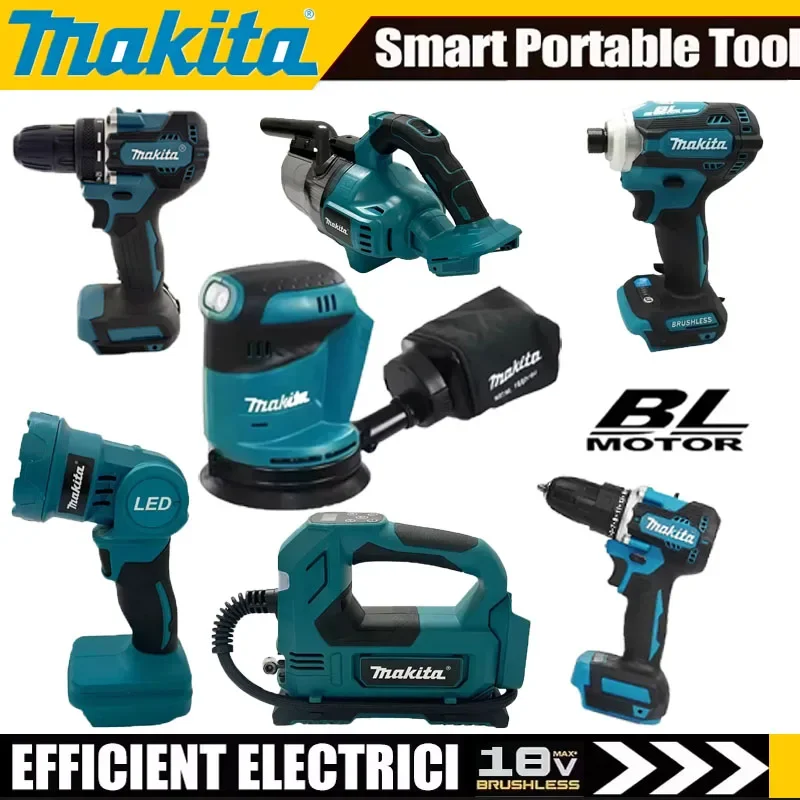 Makita Verschiedene Modelle von Tragbaren Kabellosen Elektrowerkzeugen Schlagschrauber Wiederaufladbarer Schraubendreher Elektrische Säbelsäge Image