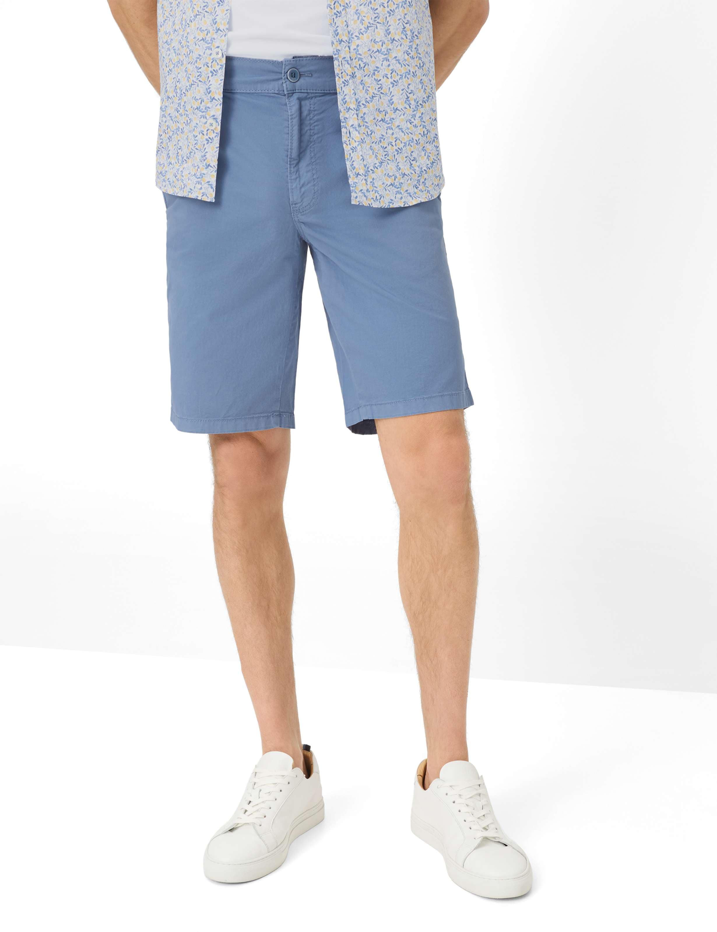 Bermudas BRAX "Style BARI", Herren, Gr. 48, Normalgrößen, blau, Web, 98% Baumwolle, 2% Elasthan, Hosen Bermudas Image