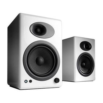 Audioengine A5+ 2-Way Bookshelf Speakers (Hi-Gloss White, Pair) A5+US-WHT