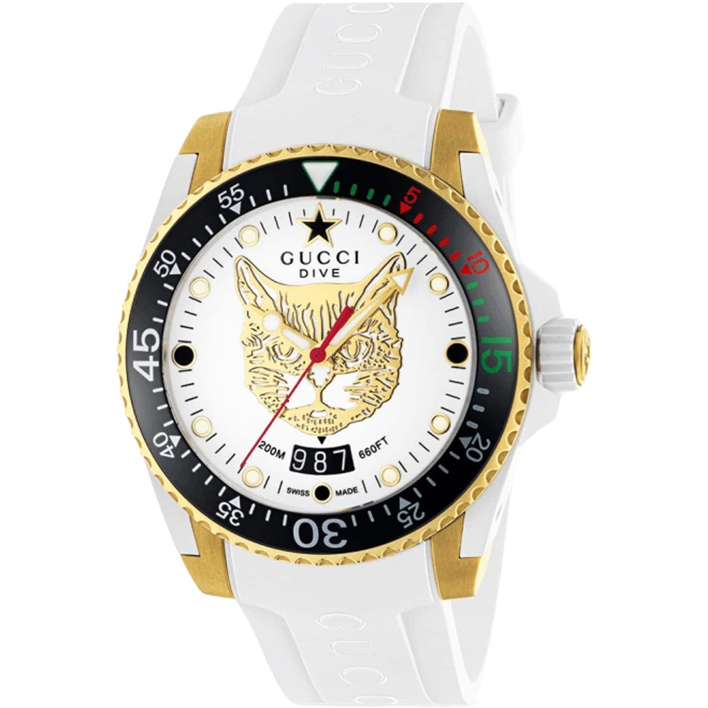 Gucci YA136322 Dive Damenuhr - Eleganter Zeitmesser zum Segeln