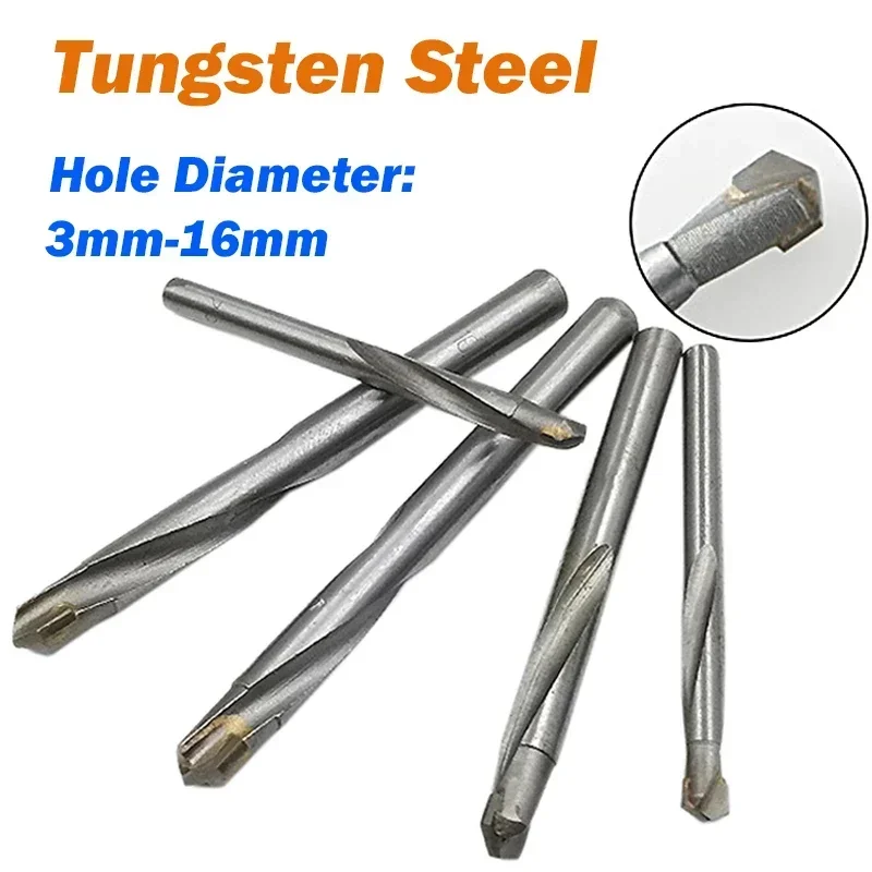 Punta da trapano elicoidale 3mm-16mm Punta in acciaio al tungsteno in carburo cementato Punta in metallo duro Punte da trapano TCT per punte da trapano HSS in acciaio inossidabile