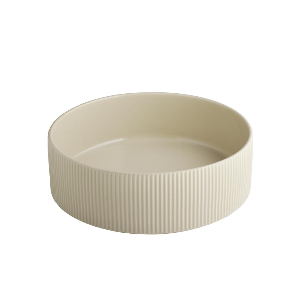 APS Schale THE GRID - Porzellan, Ø 26 cm, 2,5 Liter, Farbe sand, stapelbar Image