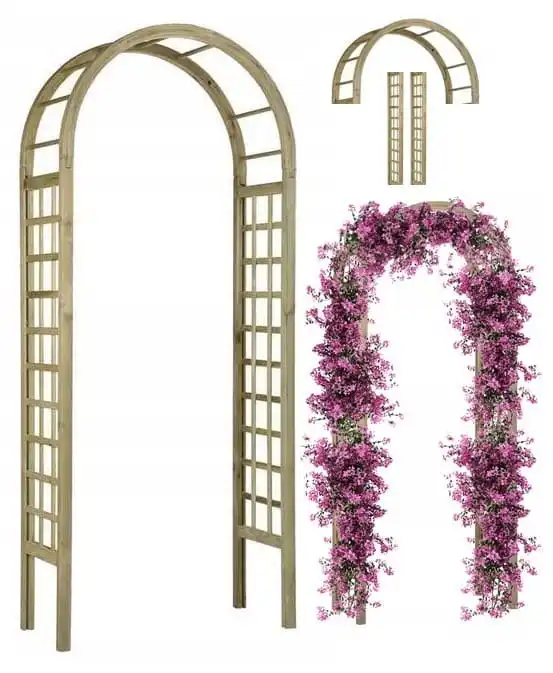 Gartenpergola aus Holz Rose 90x220 cm