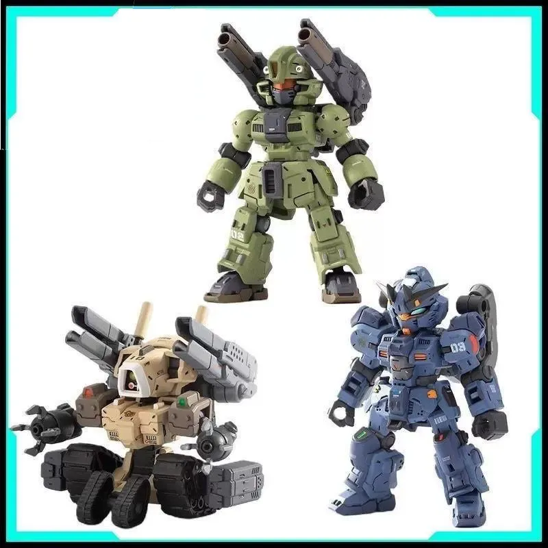 Canned Squad Unit Q-Version Mecha Bausatz 7cm Actionfigur Roaring Hound Iron Fist Chariot Artillery Boy Spielzeug Geschenk
