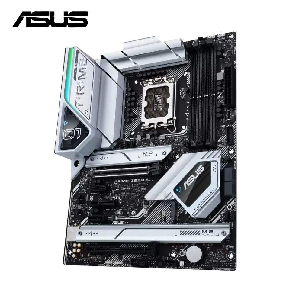 ASUS PRIME Motherboard PRIME Z690-A mit LGA 1700-Sockel für Intel Core 14., 13. und 12. Generation Core i3 i5 i7 i9 Prozessoren DDR5 DIMM Image