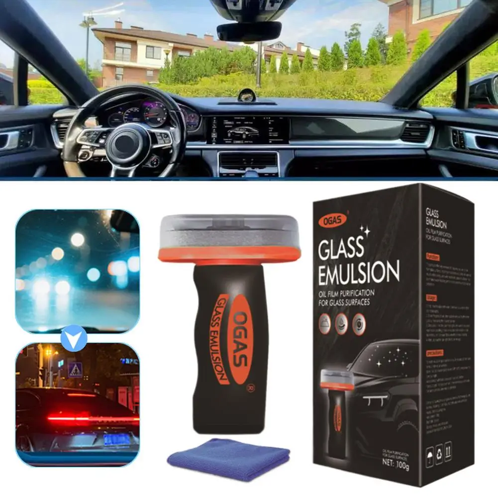 Kratzfeste Ölfilm-Entfernungsbürste für Autoglas Tiefenreinigung von Windschutzscheiben und Spiegeln ohne Beschädigung von OEM- oder Aftermarket-Beschichtungen Image