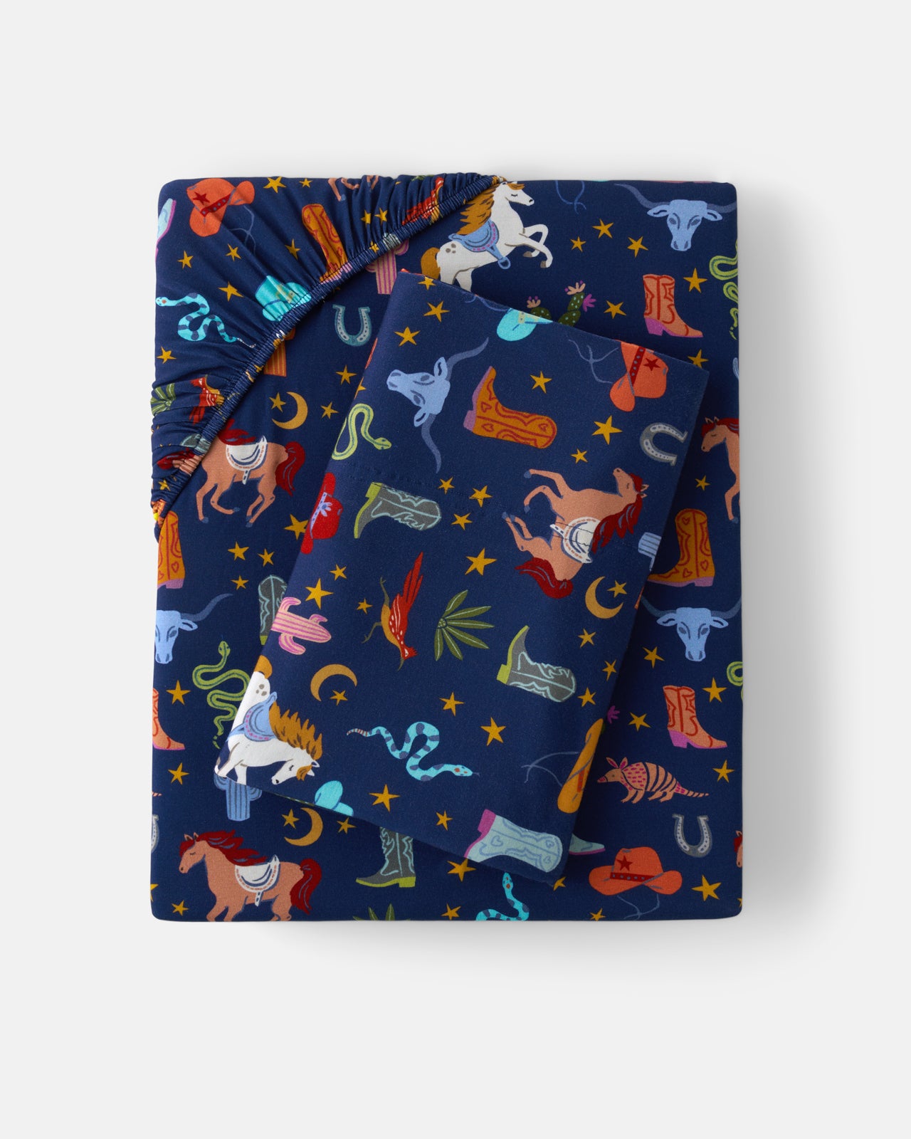 Blue Rancher Roundup Twin Sheet Set - OSFA