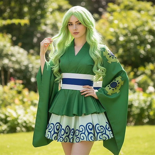 Ozeanabenteurer Strohhutpirat Anime Kleid Outfits Maskerade Cosplay-Anzüge Kimonoo Anime Expo Kostüm Für Damen Erwachsene Image