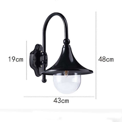 led außenwandleuchte ip65 wasserdicht e27 3000k warmweiß wandbeleuchtung Image