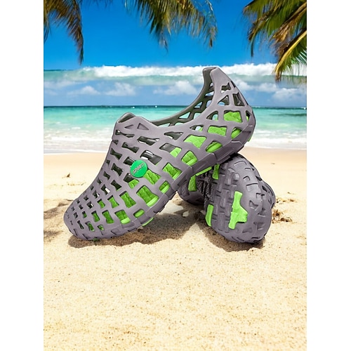 Atmungsaktive, ausgehöhlte Strandschuhe für Damen – leichte Slip-On-Wasserschuhe für Strand- und Outdoor-Aktivitäten Image