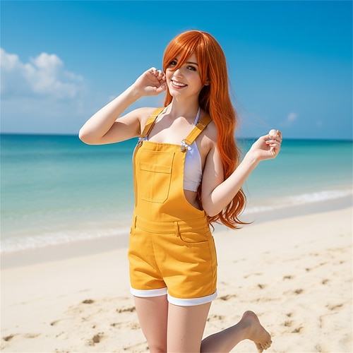 Ozeanabenteurer Strohhutpirat Anime Outfits Cosplay-Anzüge Maskerade Alltagskleidung Anime Expo Kostüm Für Damen Erwachsene Image