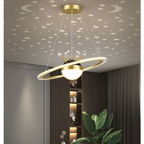 48cm projektor pendelleuchte single design kronleuchter metall künstlerischer stil moderner stil stilvoll lackierte oberflächen led modern 220-240v Image