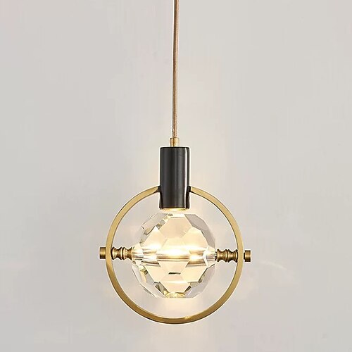 18cm Pendellaterne Design Pendelleuchte Kupfer Messing modern 220-240v Image