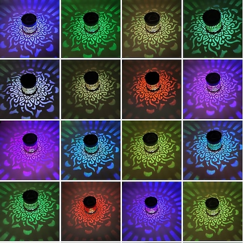 1 Stück Solarlaterne, hängende Gartenlaterne aus Metall, dekorative Leuchte, warmweißes LED-Licht, wasserdicht, Landschaftsbeleuchtung für Tisch, Weg, Party, Hof Image