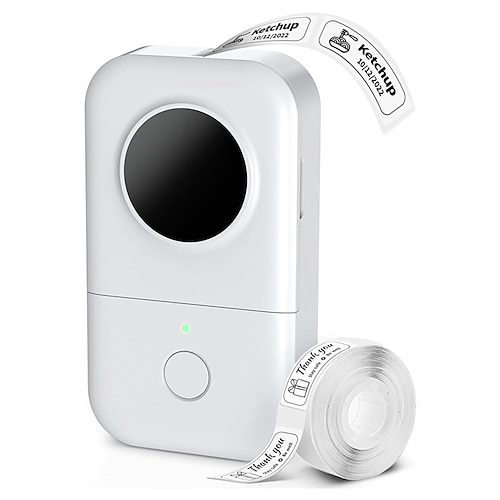 Bluetooth-Mini-Etikettendrucker, tragbarer Thermodrucker, kompakte wiederaufladbare Etiketten für Kinder, Schulen, Klassenzimmer und Lehrerbedarf, Etikettendrucker für Zuhause und Büro, kompatibel mit Image