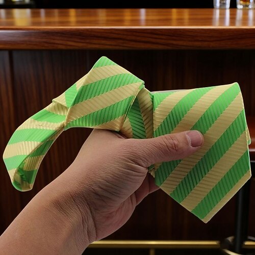 Herren Krawatten Mode Geschäftlich Klassisch Seitenstreifen Gestreift Geschäft Abendgesellschaft Formell Image