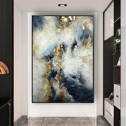 Hang-Ölgemälde Handgemalte Vertikal Abstrakt Modern Ohne Innenrahmen (ohne Rahmen) Image