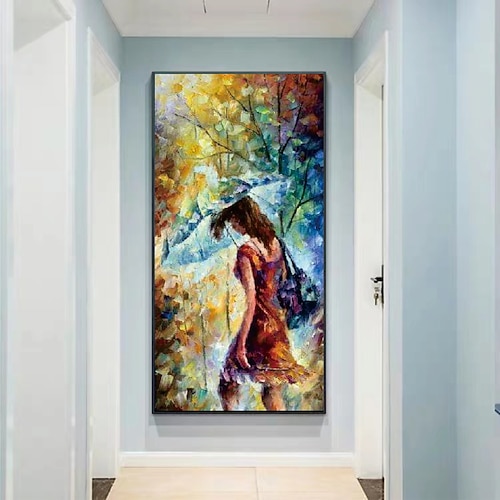 handgefertigte handgemalte Wandkunst moderne abstrakte Leonid Afremov Landschaft Heimdekoration Dekor gerollte Leinwand ohne Rahmen ungedehnt Image