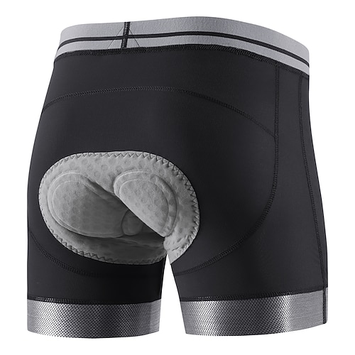 Arsuxeo Herren Einfarbig Radsport-Radhose: Fahrradunterwäsche-Shorts Fahrradhose Fahhrad Shorts Unterwäsche Shorts Formpassend Sport Reduziert Reibung Elastisch Bequem Schützend Schwarz Schwarz blau Image