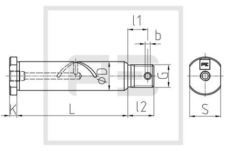 PE Automotive Federbolzen 074.366-00A Universal Ø30mm 30mm Image