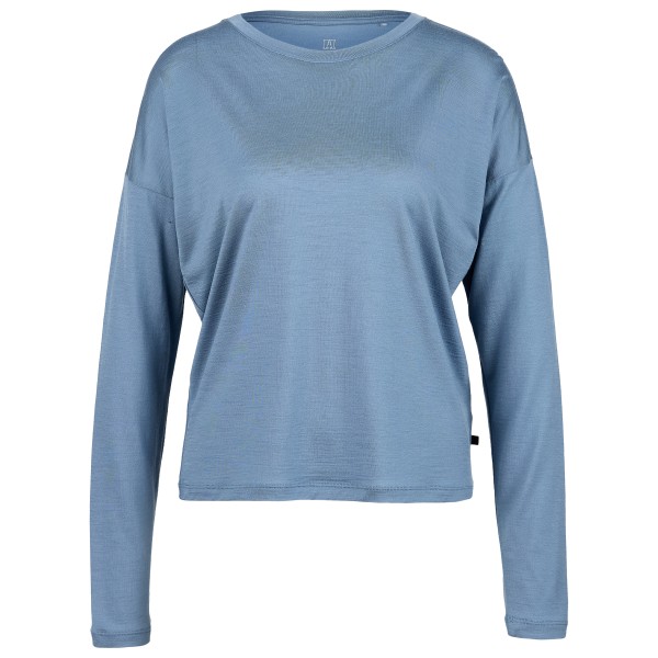 Heber Peak - Women's MerinoCool165 EvergreenHe. L/S - Merinoshirt Gr XL blau