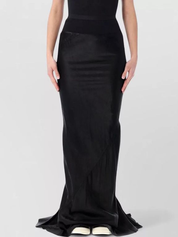 Ruched Knitted Trim - Black - Rick Owens Skirts